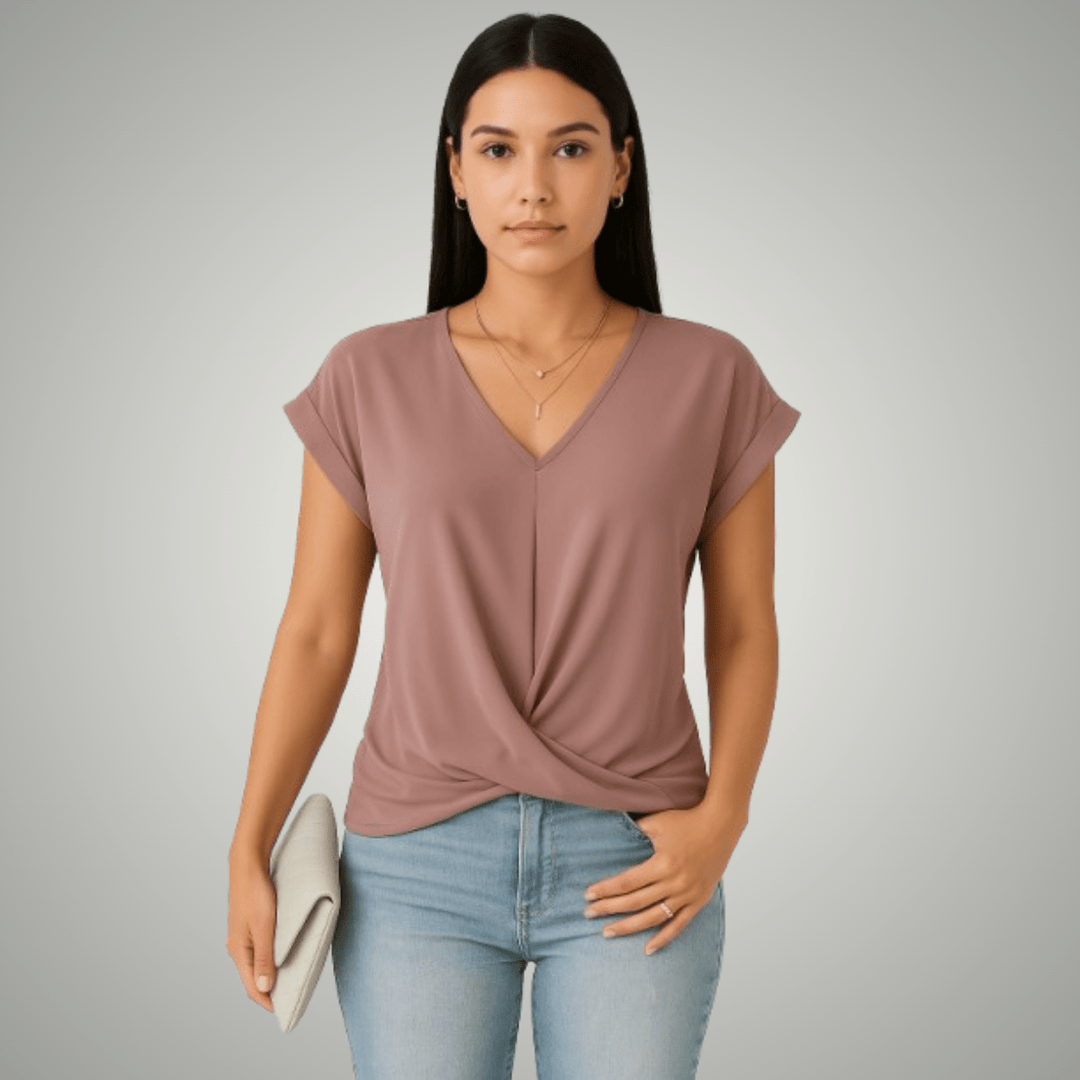 Faina™ | Camicia Casual con Scollo a V - Puro Roma