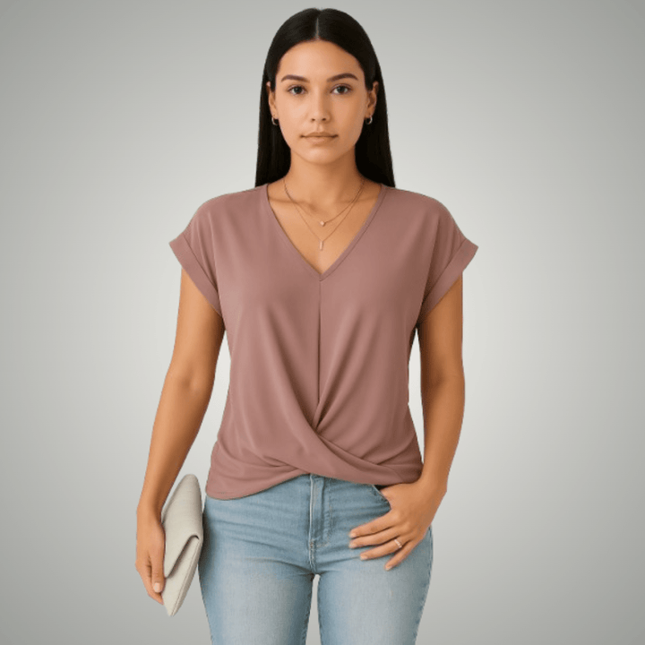 Faina™ | Camicia Casual con Scollo a V - Puro Roma