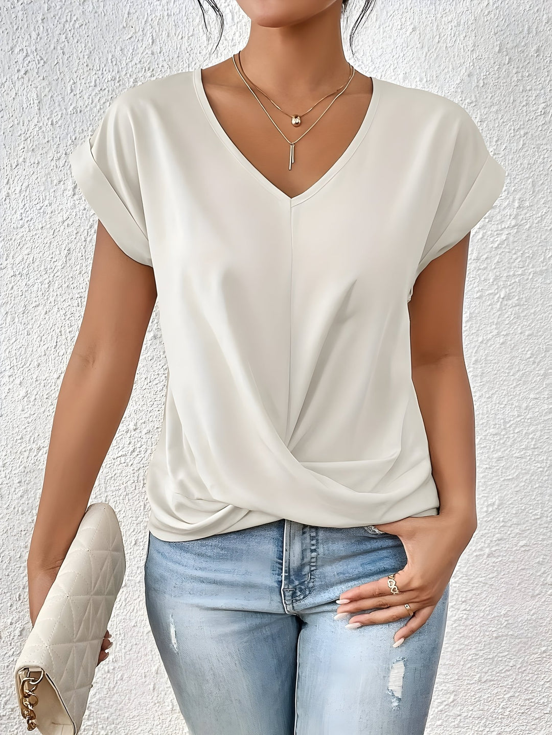 Faina™ | Camicia Casual con Scollo a V - Puro Roma